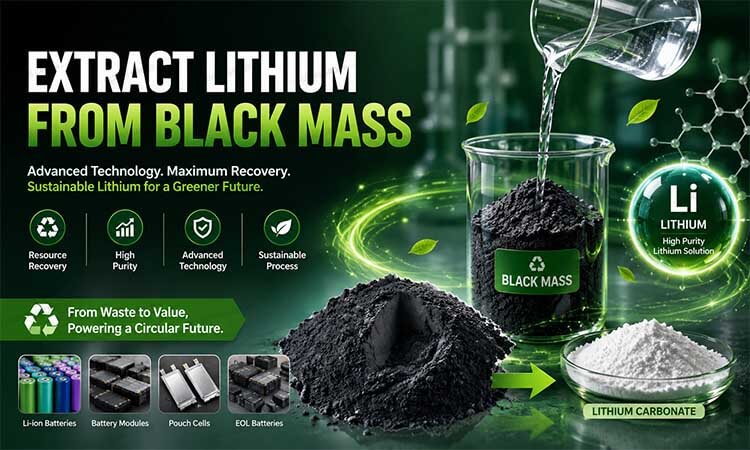 Extract Lithium from Black Mass