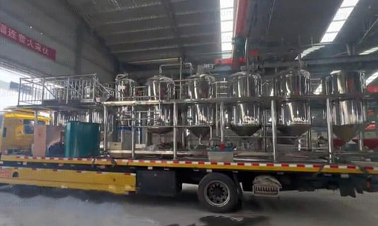 Soybean oil refinery plant shipped to India